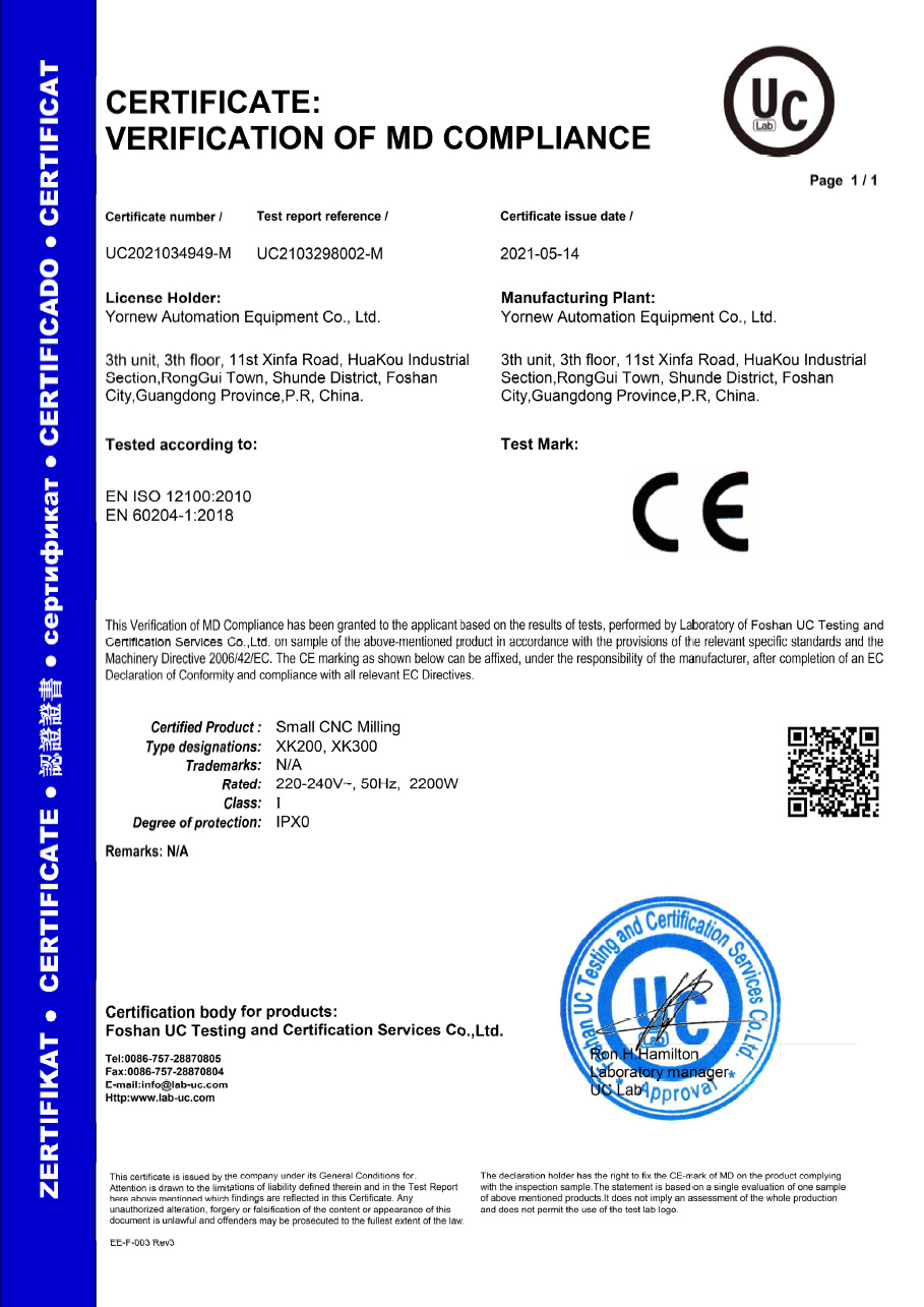 CE Certificate